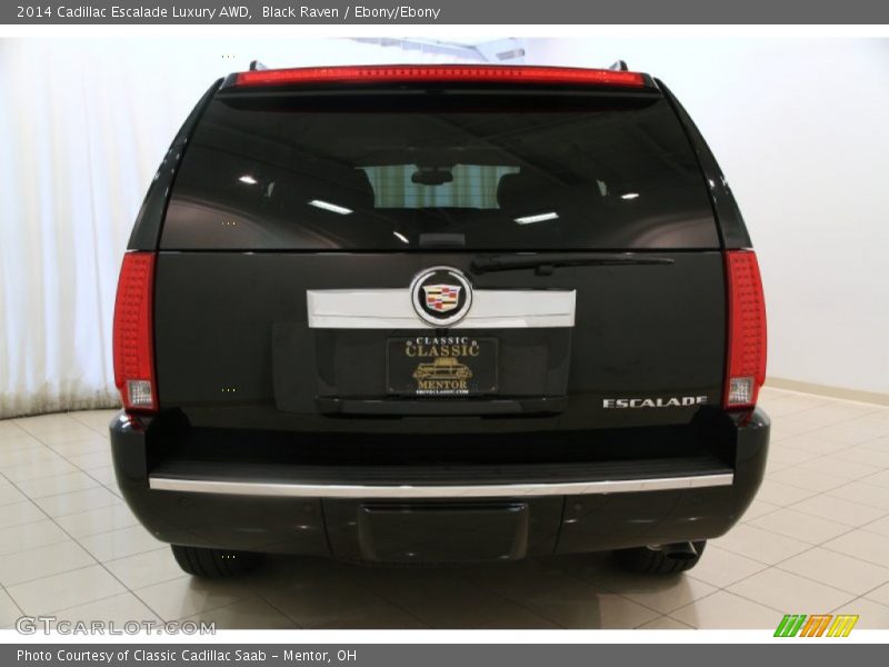 Black Raven / Ebony/Ebony 2014 Cadillac Escalade Luxury AWD