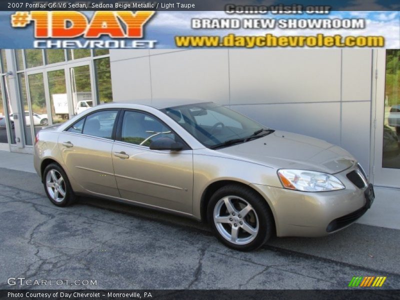 Sedona Beige Metallic / Light Taupe 2007 Pontiac G6 V6 Sedan
