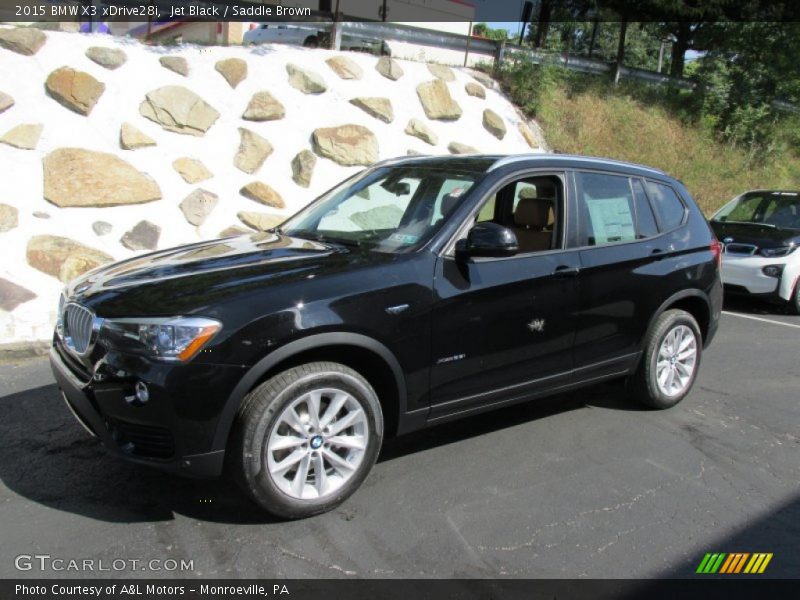 Jet Black / Saddle Brown 2015 BMW X3 xDrive28i