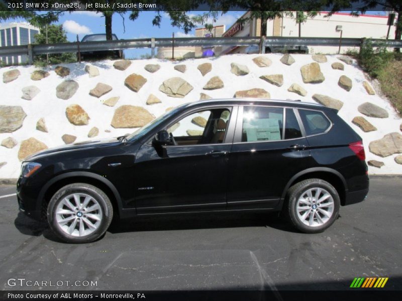 Jet Black / Saddle Brown 2015 BMW X3 xDrive28i