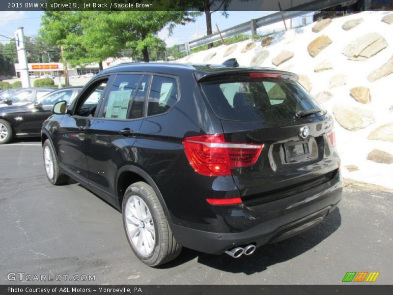 Jet Black / Saddle Brown 2015 BMW X3 xDrive28i