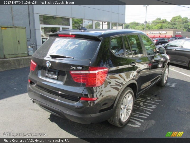 Jet Black / Saddle Brown 2015 BMW X3 xDrive28i