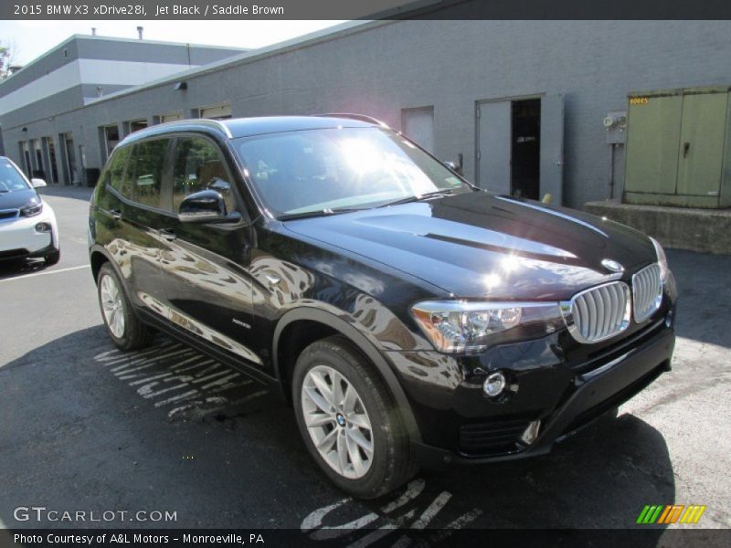 Jet Black / Saddle Brown 2015 BMW X3 xDrive28i