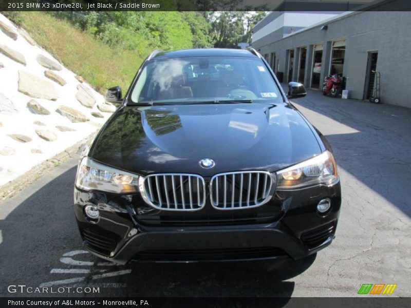 Jet Black / Saddle Brown 2015 BMW X3 xDrive28i