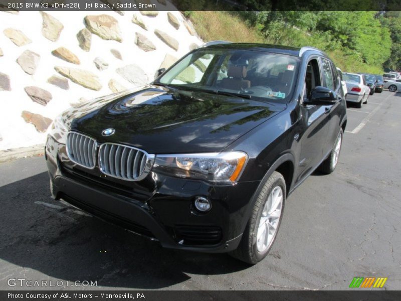 Jet Black / Saddle Brown 2015 BMW X3 xDrive28i