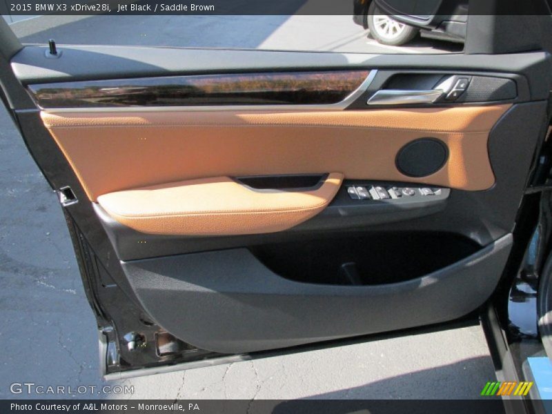 Jet Black / Saddle Brown 2015 BMW X3 xDrive28i