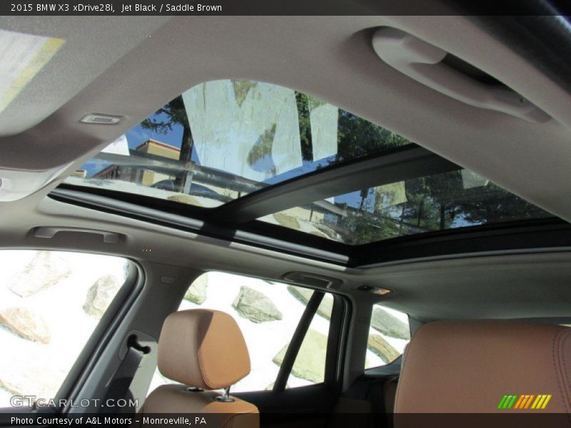 Jet Black / Saddle Brown 2015 BMW X3 xDrive28i