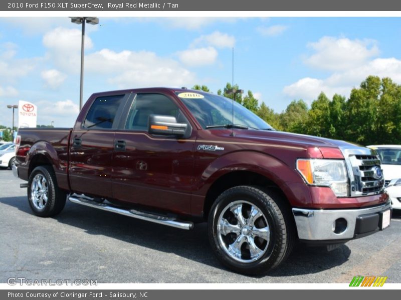 Royal Red Metallic / Tan 2010 Ford F150 XLT SuperCrew