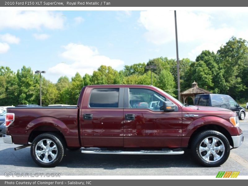 Royal Red Metallic / Tan 2010 Ford F150 XLT SuperCrew