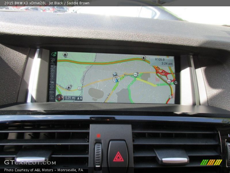 Jet Black / Saddle Brown 2015 BMW X3 xDrive28i
