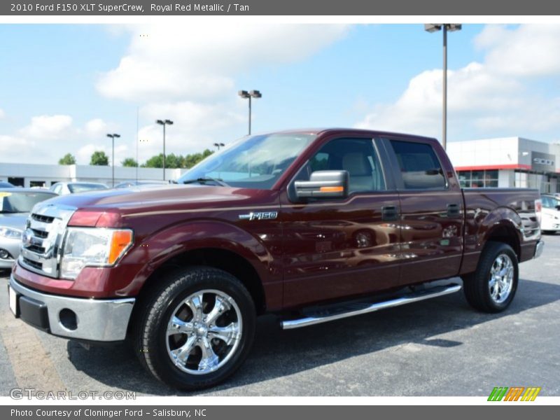 Royal Red Metallic / Tan 2010 Ford F150 XLT SuperCrew