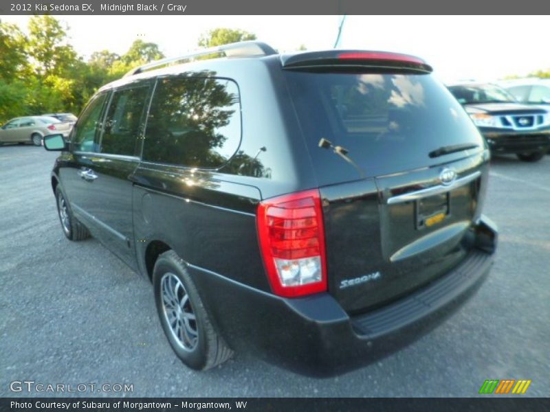 Midnight Black / Gray 2012 Kia Sedona EX