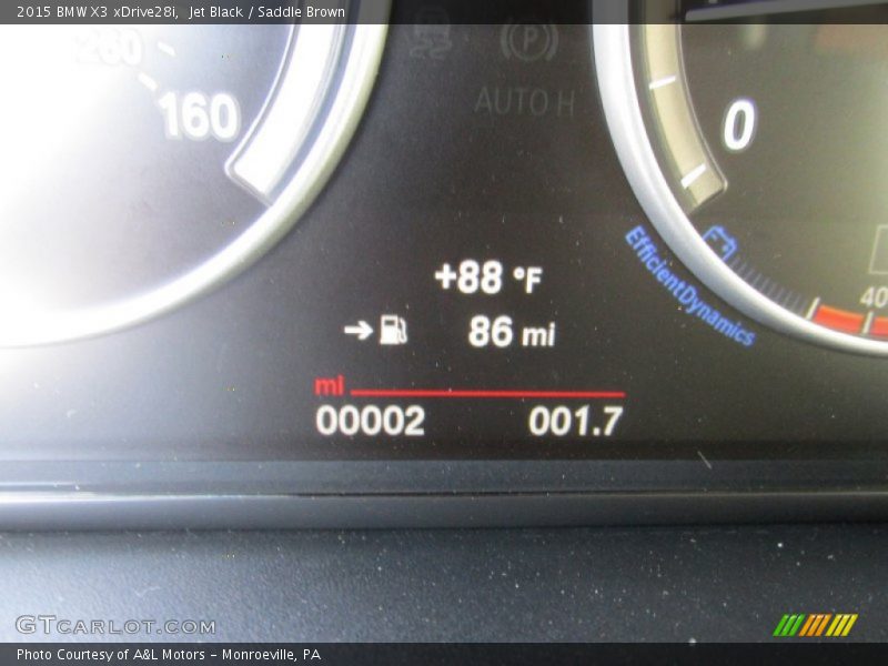 Jet Black / Saddle Brown 2015 BMW X3 xDrive28i