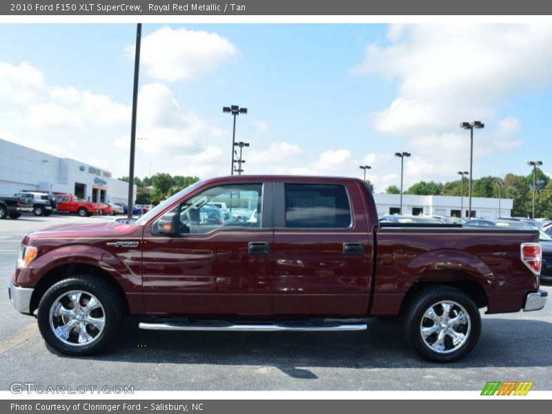Royal Red Metallic / Tan 2010 Ford F150 XLT SuperCrew