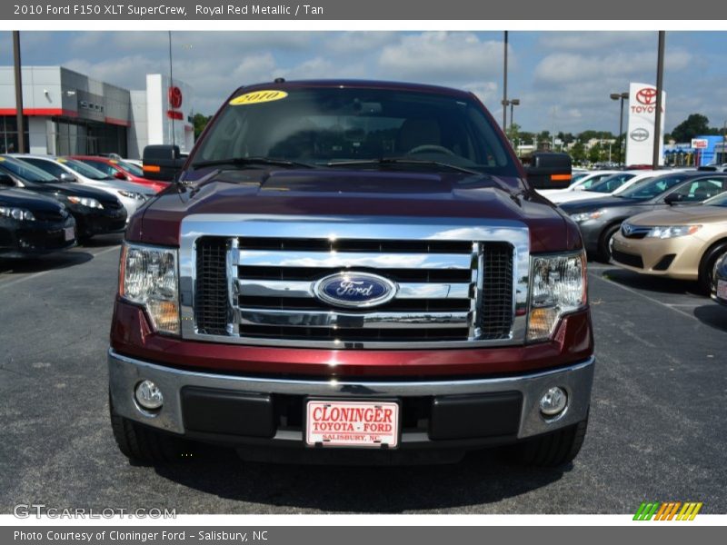 Royal Red Metallic / Tan 2010 Ford F150 XLT SuperCrew