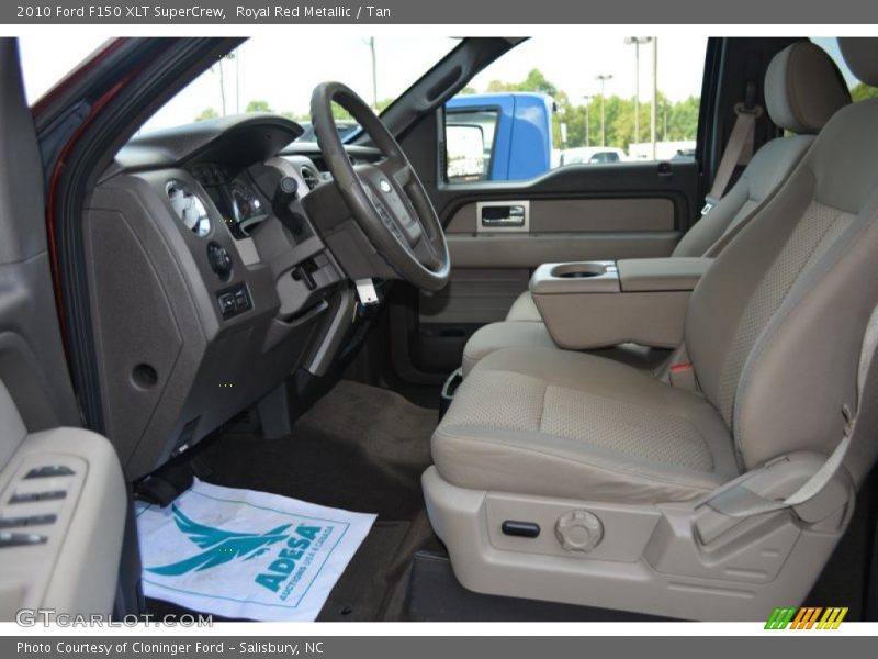 Royal Red Metallic / Tan 2010 Ford F150 XLT SuperCrew