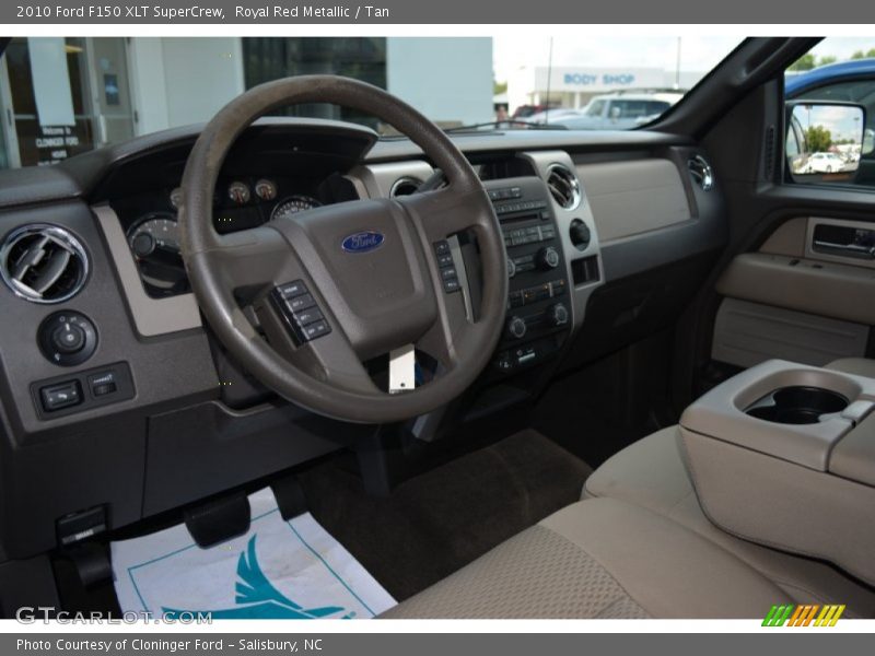 Royal Red Metallic / Tan 2010 Ford F150 XLT SuperCrew