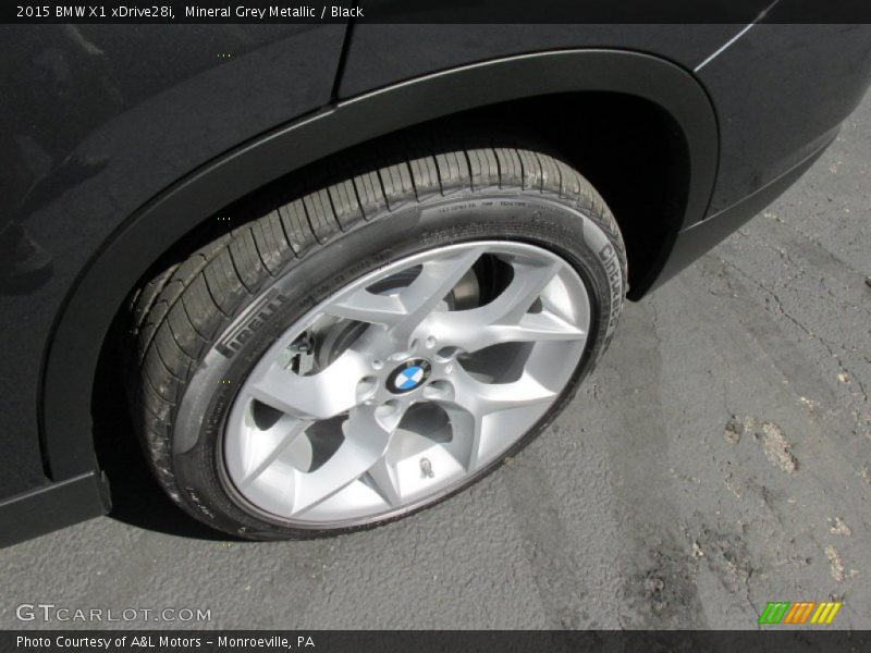 Mineral Grey Metallic / Black 2015 BMW X1 xDrive28i