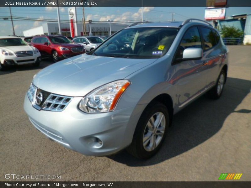 Frosted Steel / Black 2012 Nissan Rogue SV AWD