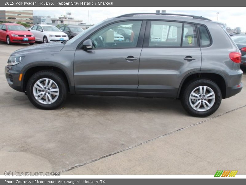 Pepper Gray Metallic / Charcoal 2015 Volkswagen Tiguan S