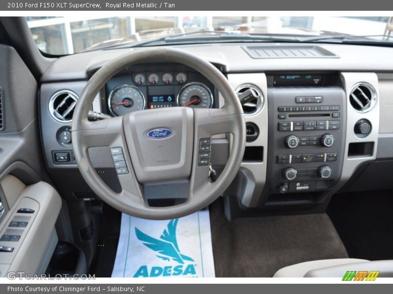 Royal Red Metallic / Tan 2010 Ford F150 XLT SuperCrew