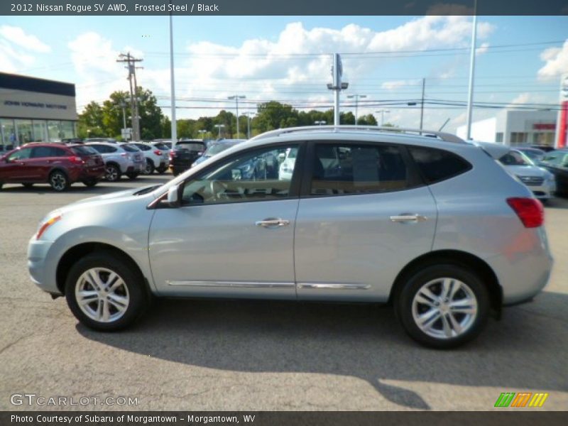 Frosted Steel / Black 2012 Nissan Rogue SV AWD