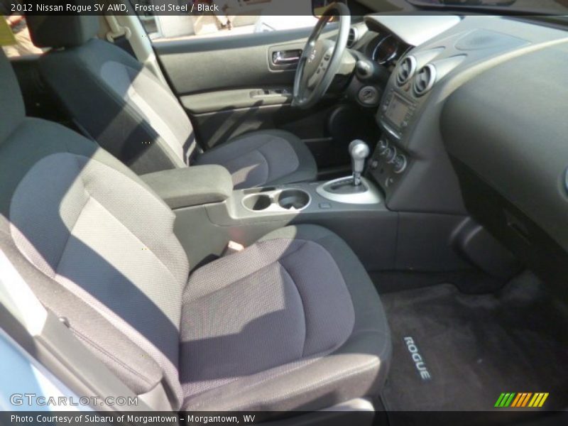 Frosted Steel / Black 2012 Nissan Rogue SV AWD