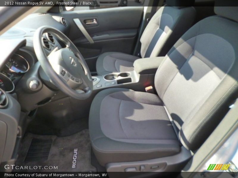 Frosted Steel / Black 2012 Nissan Rogue SV AWD