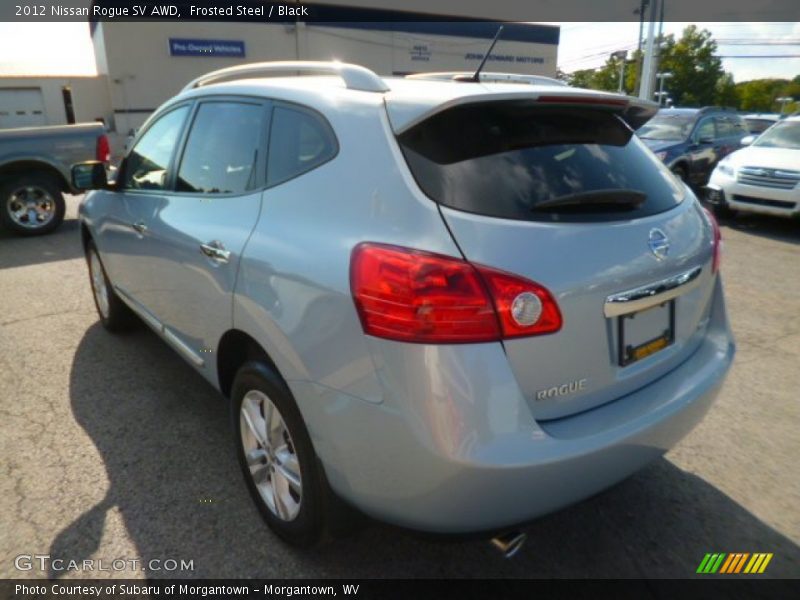 Frosted Steel / Black 2012 Nissan Rogue SV AWD