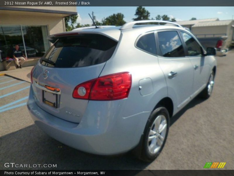 Frosted Steel / Black 2012 Nissan Rogue SV AWD