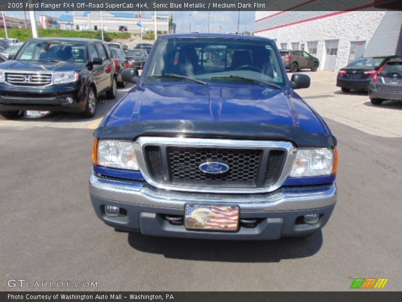 Sonic Blue Metallic / Medium Dark Flint 2005 Ford Ranger FX4 Off-Road SuperCab 4x4