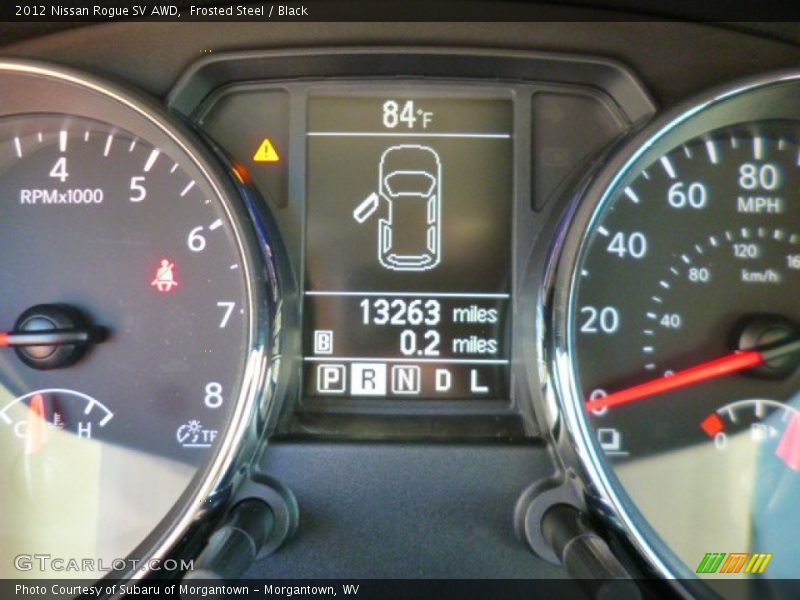 Frosted Steel / Black 2012 Nissan Rogue SV AWD