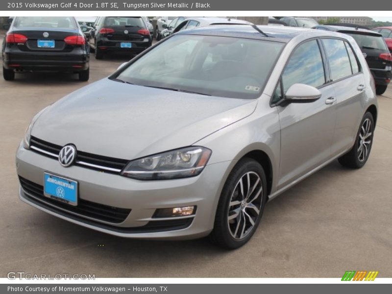 Tungsten Silver Metallic / Black 2015 Volkswagen Golf 4 Door 1.8T SE