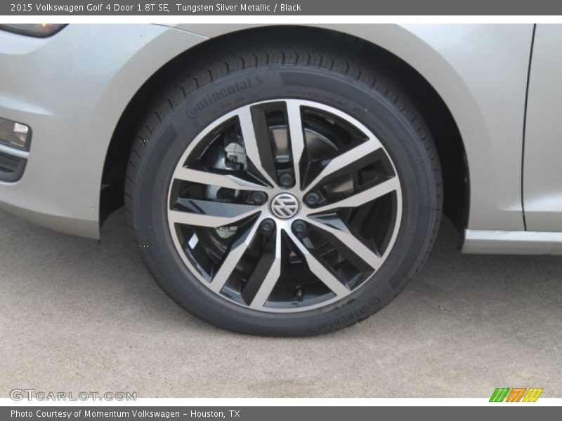 Tungsten Silver Metallic / Black 2015 Volkswagen Golf 4 Door 1.8T SE