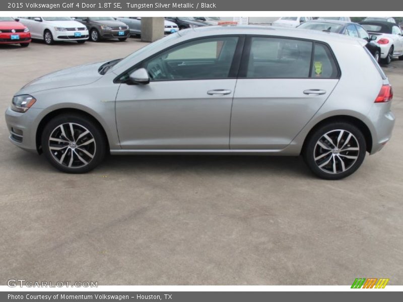 Tungsten Silver Metallic / Black 2015 Volkswagen Golf 4 Door 1.8T SE