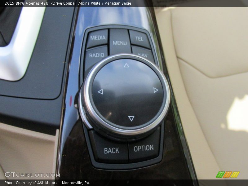 Alpine White / Venetian Beige 2015 BMW 4 Series 428i xDrive Coupe