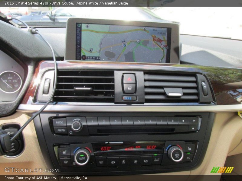 Alpine White / Venetian Beige 2015 BMW 4 Series 428i xDrive Coupe