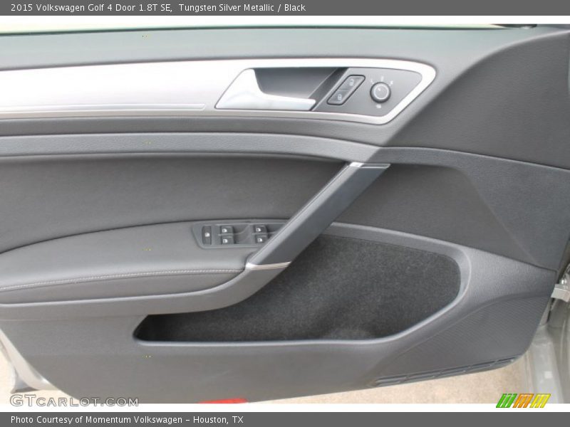 Tungsten Silver Metallic / Black 2015 Volkswagen Golf 4 Door 1.8T SE