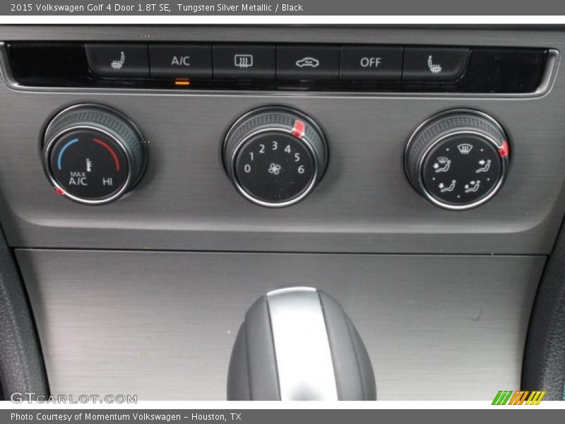 Tungsten Silver Metallic / Black 2015 Volkswagen Golf 4 Door 1.8T SE