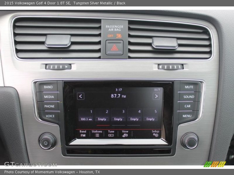 Tungsten Silver Metallic / Black 2015 Volkswagen Golf 4 Door 1.8T SE