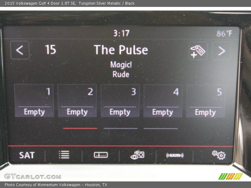 Tungsten Silver Metallic / Black 2015 Volkswagen Golf 4 Door 1.8T SE