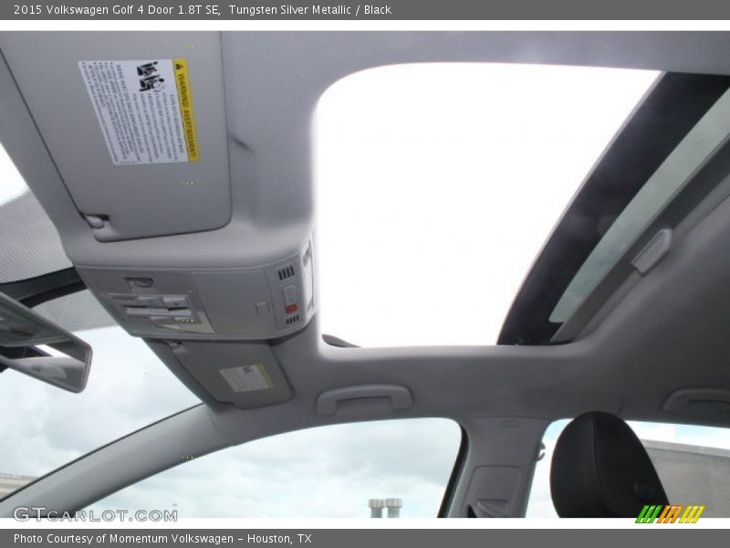 Tungsten Silver Metallic / Black 2015 Volkswagen Golf 4 Door 1.8T SE