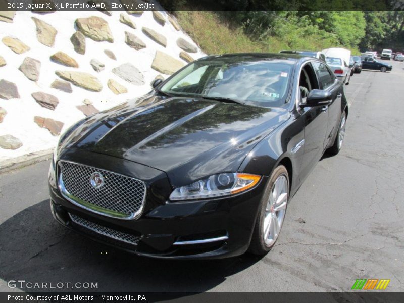 Ebony / Jet/Jet 2015 Jaguar XJ XJL Portfolio AWD