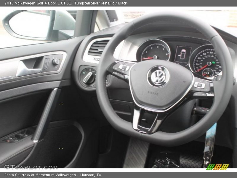 Tungsten Silver Metallic / Black 2015 Volkswagen Golf 4 Door 1.8T SE