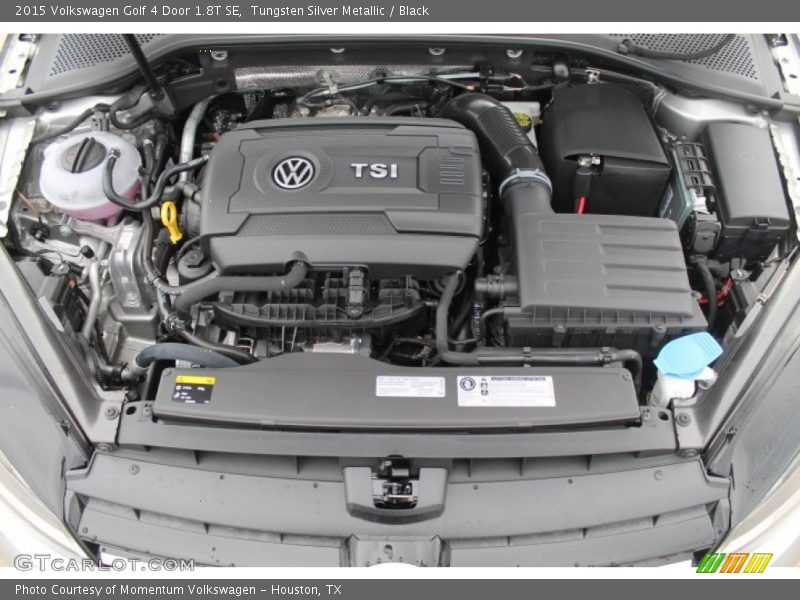 Tungsten Silver Metallic / Black 2015 Volkswagen Golf 4 Door 1.8T SE