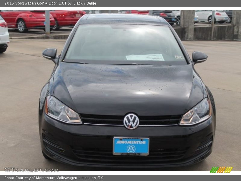 Black / Beige 2015 Volkswagen Golf 4 Door 1.8T S