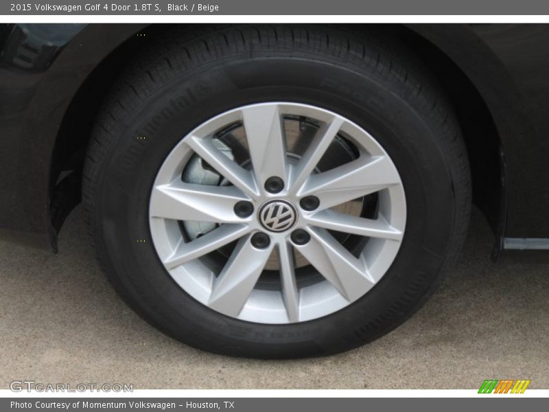 Black / Beige 2015 Volkswagen Golf 4 Door 1.8T S