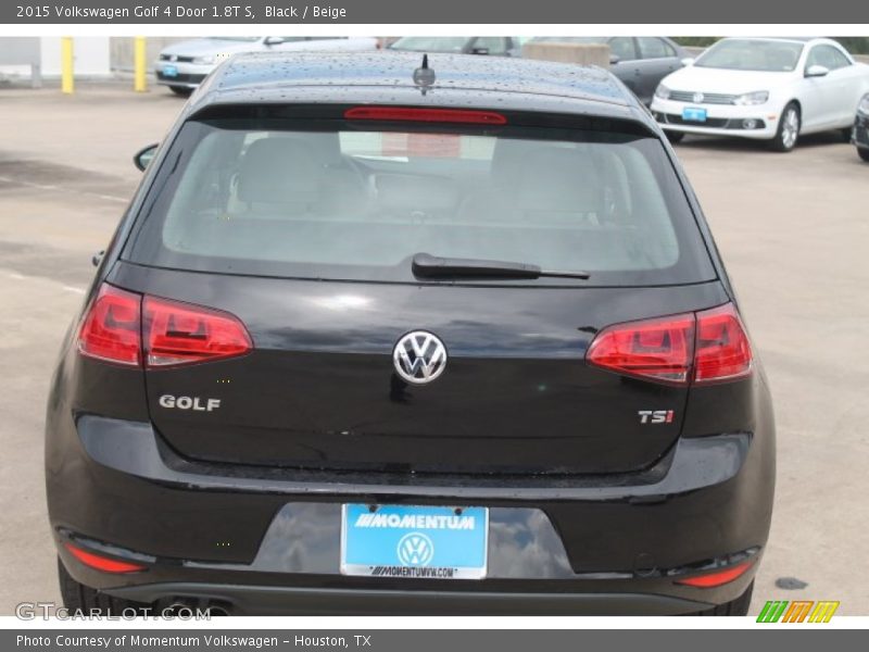 Black / Beige 2015 Volkswagen Golf 4 Door 1.8T S