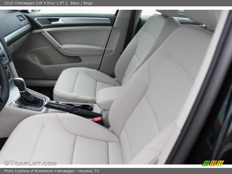 Black / Beige 2015 Volkswagen Golf 4 Door 1.8T S