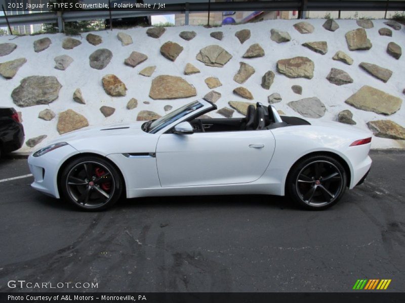 Polaris White / Jet 2015 Jaguar F-TYPE S Convertible